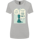 Chess Moves Funny Womens Wider Cut T-Shirt Sports Grey