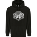 Chess Pieces Player Playing Childrens Kids Hoodie Black