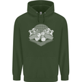 Chess Pieces Player Playing Childrens Kids Hoodie Forest Green