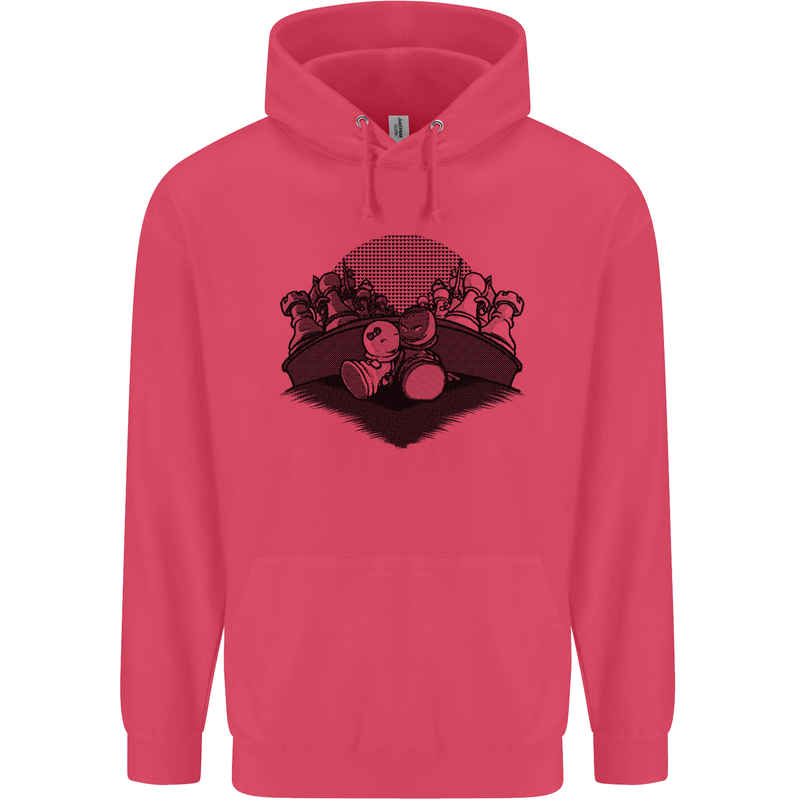 Chess Pieces Player Playing Childrens Kids Hoodie Heliconia