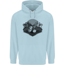 Chess Pieces Player Playing Childrens Kids Hoodie Light Blue