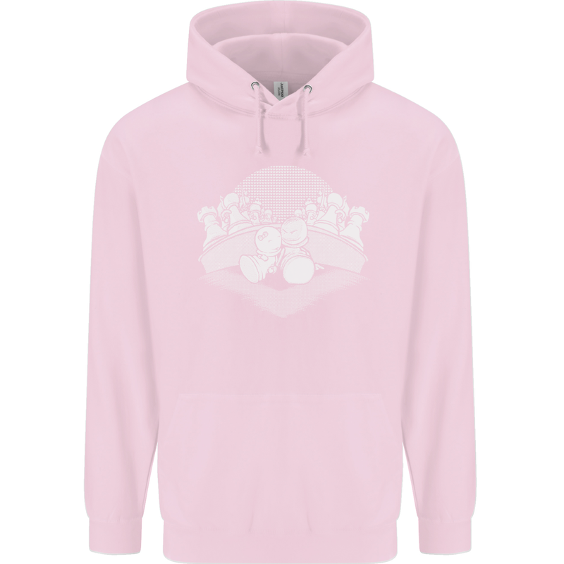 Chess Pieces Player Playing Childrens Kids Hoodie Light Pink