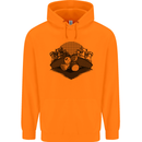 Chess Pieces Player Playing Childrens Kids Hoodie Orange