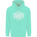 Chess Pieces Player Playing Childrens Kids Hoodie Peppermint