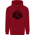 Chess Pieces Player Playing Childrens Kids Hoodie Red
