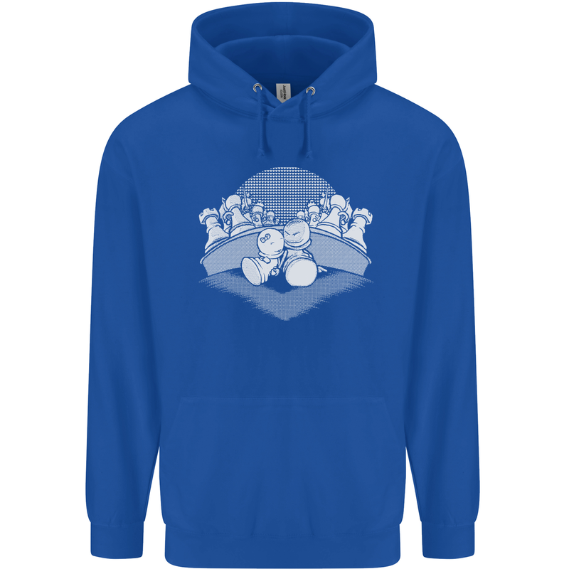 Chess Pieces Player Playing Childrens Kids Hoodie Royal Blue