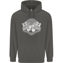 Chess Pieces Player Playing Childrens Kids Hoodie Storm Grey