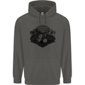 Chess Pieces Player Playing Childrens Kids Hoodie Storm Grey
