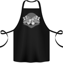 Chess Pieces Player Playing Cotton Apron 100% Organic Black