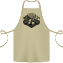 Chess Pieces Player Playing Cotton Apron 100% Organic Khaki