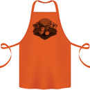Chess Pieces Player Playing Cotton Apron 100% Organic Orange