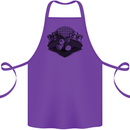 Chess Pieces Player Playing Cotton Apron 100% Organic Purple
