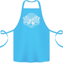 Chess Pieces Player Playing Cotton Apron 100% Organic Turquoise