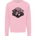 Chess Pieces Player Playing Kids Sweatshirt Jumper Light Pink