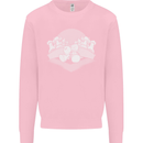 Chess Pieces Player Playing Kids Sweatshirt Jumper Light Pink