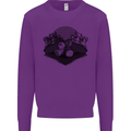 Chess Pieces Player Playing Kids Sweatshirt Jumper Purple