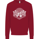 Chess Pieces Player Playing Kids Sweatshirt Jumper Red