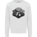 Chess Pieces Player Playing Kids Sweatshirt Jumper White