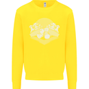 Chess Pieces Player Playing Kids Sweatshirt Jumper Yellow