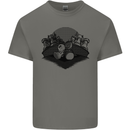 Chess Pieces Player Playing Kids T-Shirt Childrens Charcoal