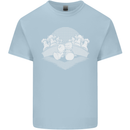 Chess Pieces Player Playing Kids T-Shirt Childrens Light Blue