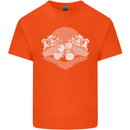 Chess Pieces Player Playing Kids T-Shirt Childrens Orange