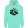 Chess Pieces Player Playing Mens 80% Cotton Hoodie Peppermint