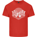 Chess Pieces Player Playing Mens Cotton T-Shirt Tee Top Red