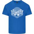 Chess Pieces Player Playing Mens Cotton T-Shirt Tee Top Royal Blue
