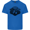 Chess Pieces Player Playing Mens Cotton T-Shirt Tee Top Royal Blue