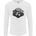 Chess Pieces Player Playing Mens Long Sleeve T-Shirt White