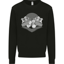 Chess Pieces Player Playing Mens Sweatshirt Jumper Black