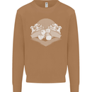Chess Pieces Player Playing Mens Sweatshirt Jumper Caramel Latte