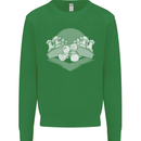 Chess Pieces Player Playing Mens Sweatshirt Jumper Irish Green