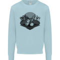 Chess Pieces Player Playing Mens Sweatshirt Jumper Light Blue