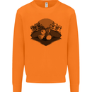 Chess Pieces Player Playing Mens Sweatshirt Jumper Orange