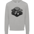 Chess Pieces Player Playing Mens Sweatshirt Jumper Sports Grey