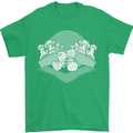 Chess Pieces Player Playing Mens T-Shirt Cotton Gildan Irish Green