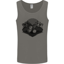 Chess Pieces Player Playing Mens Vest Tank Top Charcoal
