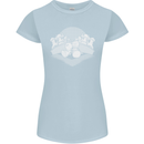 Chess Pieces Player Playing Womens Petite Cut T-Shirt Light Blue