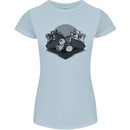 Chess Pieces Player Playing Womens Petite Cut T-Shirt Light Blue