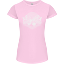 Chess Pieces Player Playing Womens Petite Cut T-Shirt Light Pink