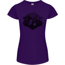 Chess Pieces Player Playing Womens Petite Cut T-Shirt Purple