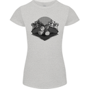 Chess Pieces Player Playing Womens Petite Cut T-Shirt Sports Grey