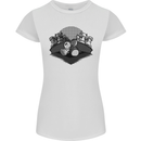 Chess Pieces Player Playing Womens Petite Cut T-Shirt White