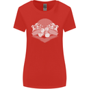 Chess Pieces Player Playing Womens Wider Cut T-Shirt Red