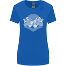 Chess Pieces Player Playing Womens Wider Cut T-Shirt Royal Blue