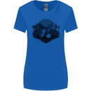 Chess Pieces Player Playing Womens Wider Cut T-Shirt Royal Blue
