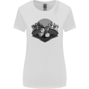Chess Pieces Player Playing Womens Wider Cut T-Shirt White