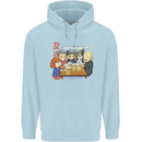 Chibi Anime Friends Drinking Beer Childrens Kids Hoodie Light Blue